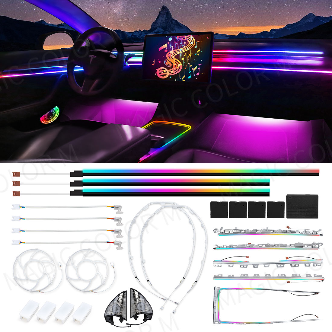 Interior Design Tech - 테슬라 모델 3 Y 2021 2022