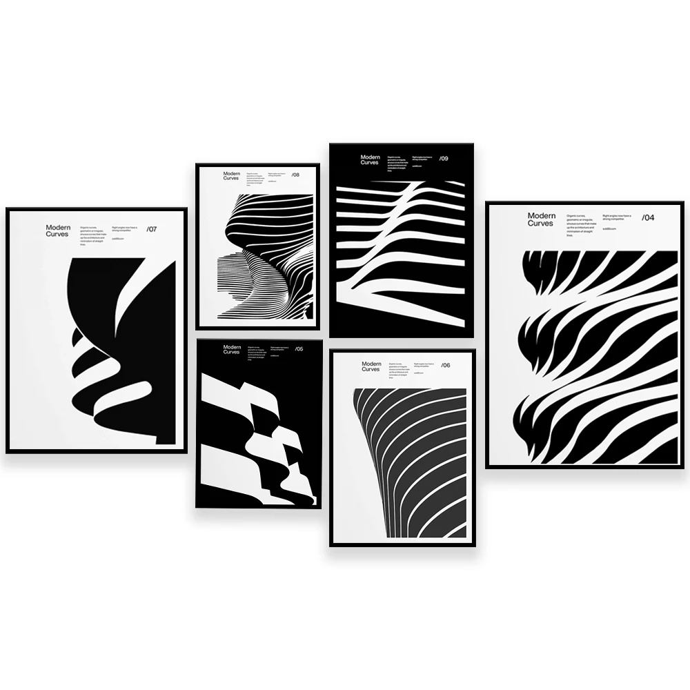 현대 건축 디자인 포스터, 모던 커브, 미니멀리스트 인 - Interior Design York 리뷰 및 가격