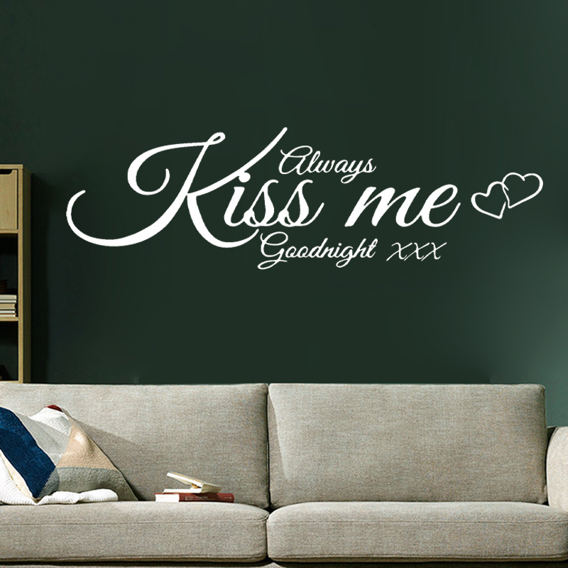Wall Decal Quote 항상 나에게 굿나잇 키스 - Interior Design Concept 리뷰 및 가격