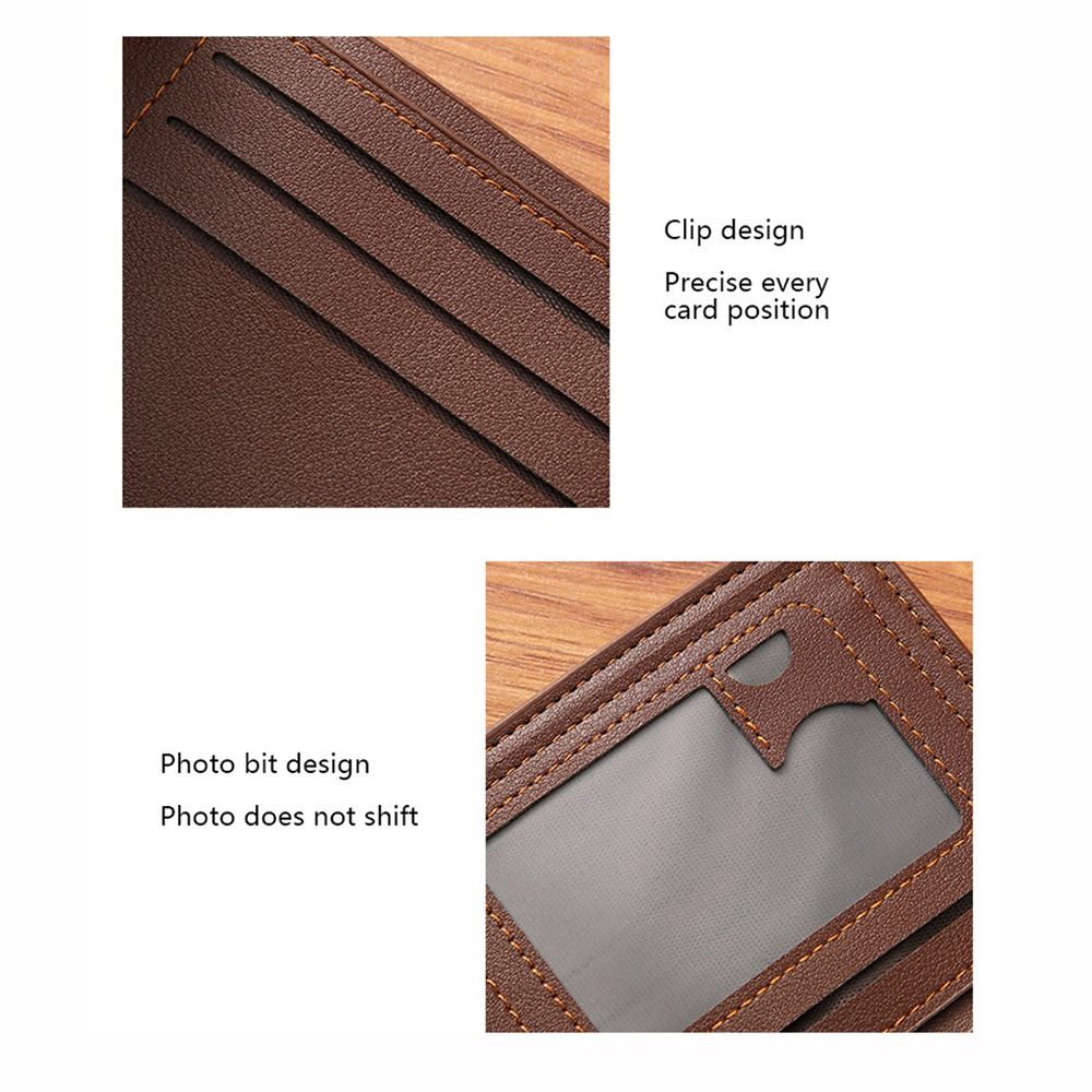패션 디자인 PU 가죽 남성용 짧은 지갑 대용량 통풍  - Interior Design Id 리뷰 및 가격