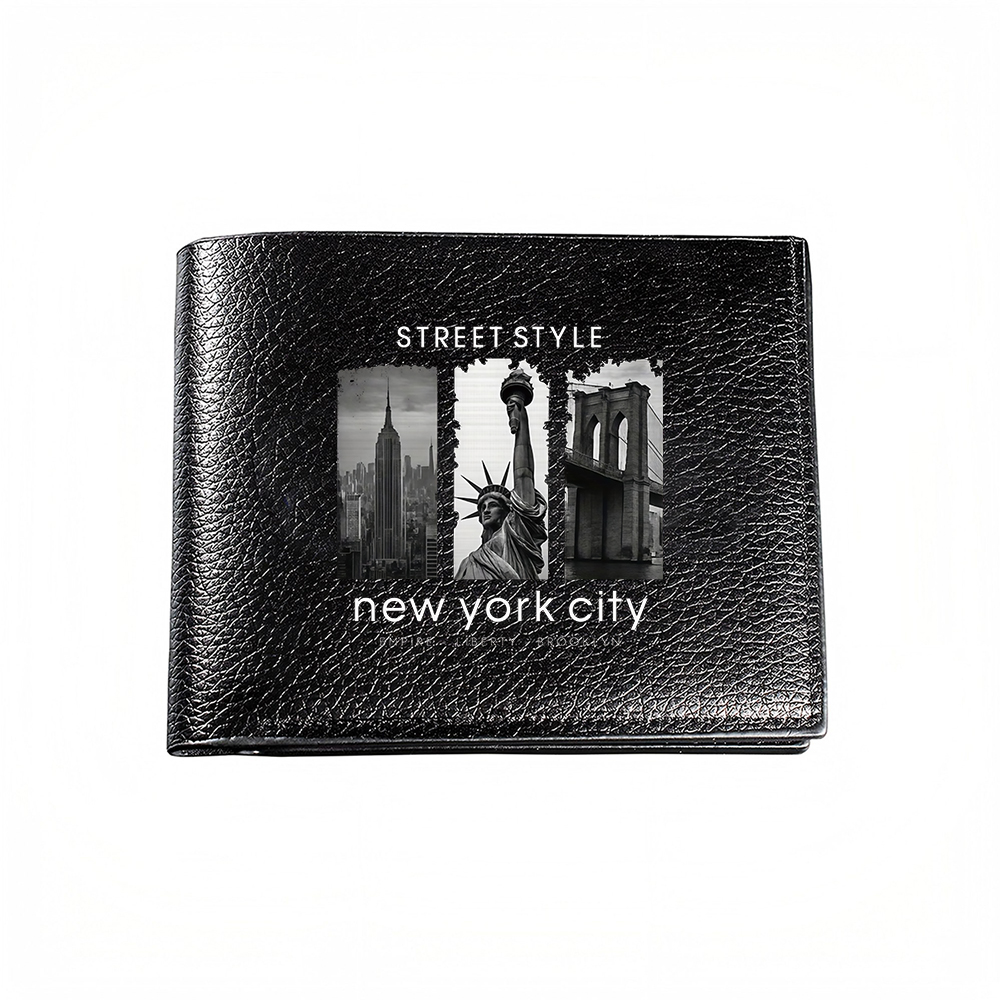스트리트 스타일 뉴욕시 도시 풍경 남성용 패션 지갑 캐 - Interior Design York 리뷰 및 가격