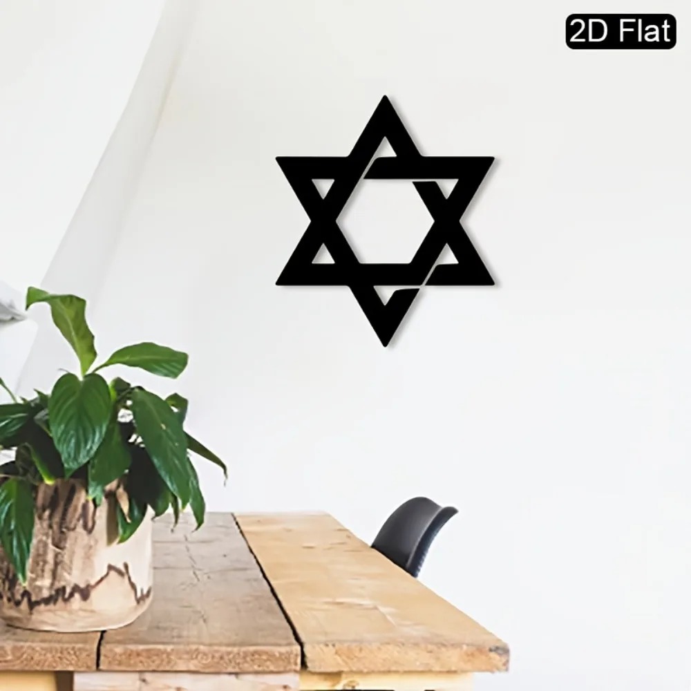 CIFBUY 철제 벽 장식 다윗의 별 금속 조각품 벽걸 - Interior Design Living Room 리뷰 및 가격